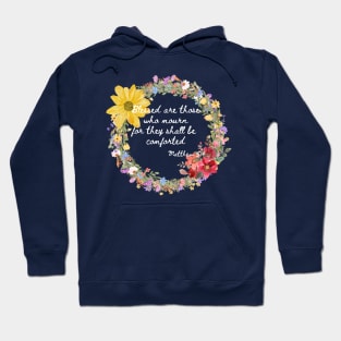 Beatitudes Matthew 5:4 Light Letters Hoodie